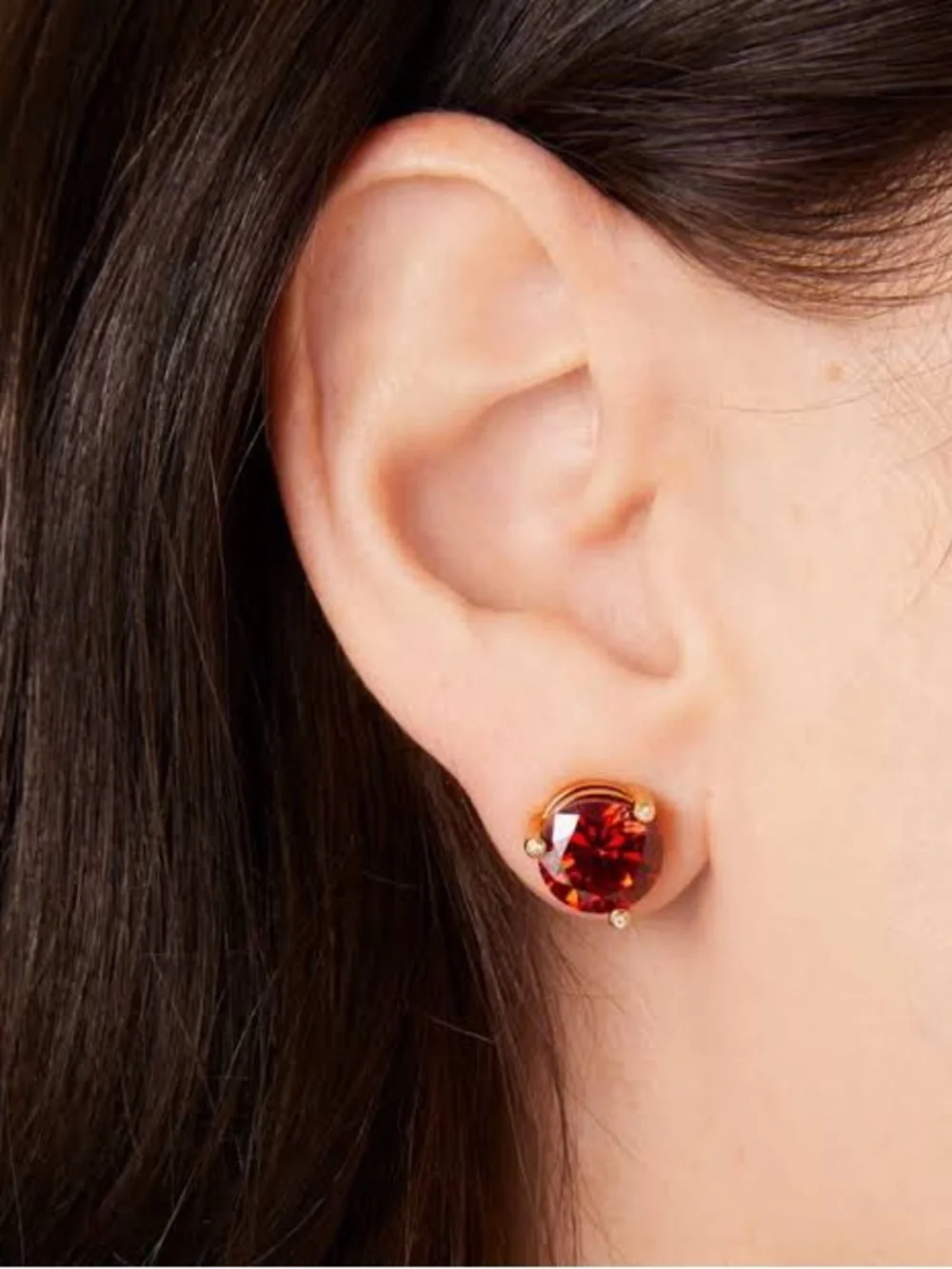 Kate Spade Rise and Shine Studs - Garnet